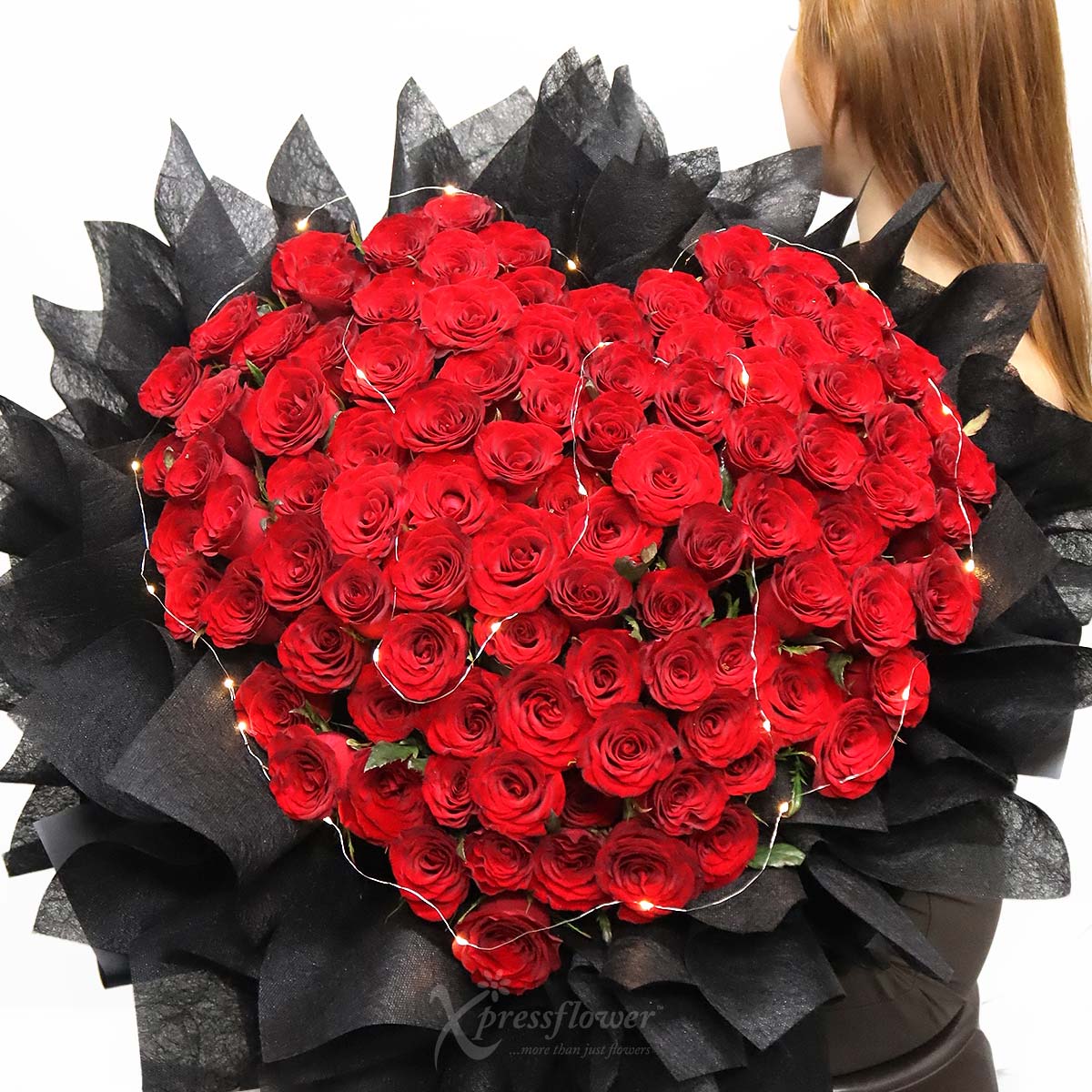 Blooming Forever (99 Red Roses with LED Lights)