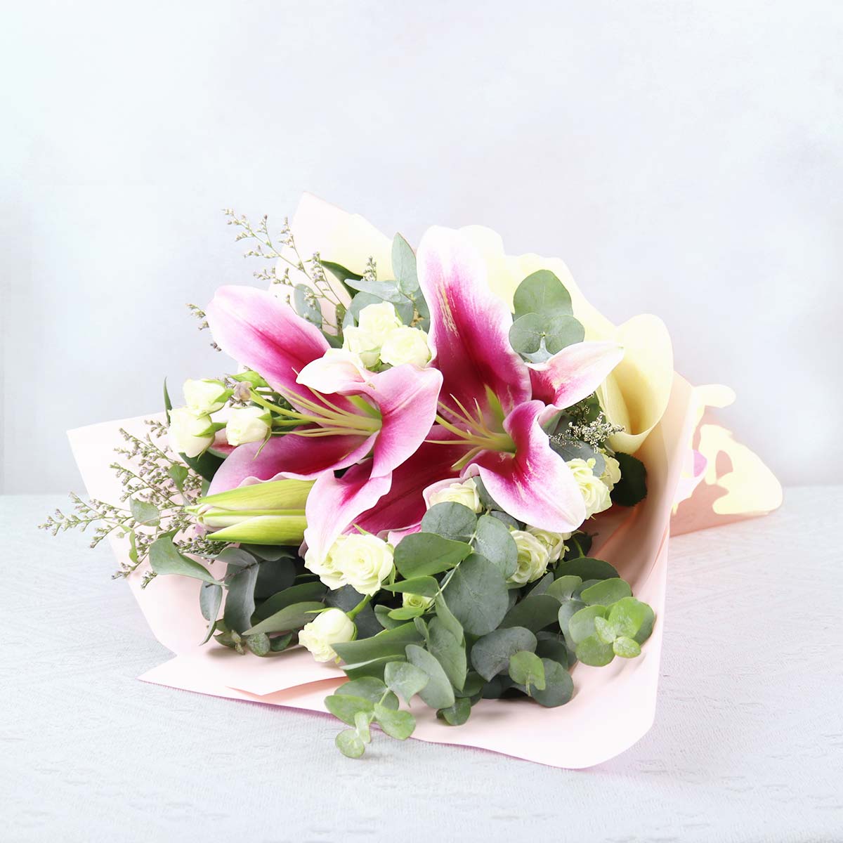 BQ2551 Morning Muse Pink Lily Sprays 1b