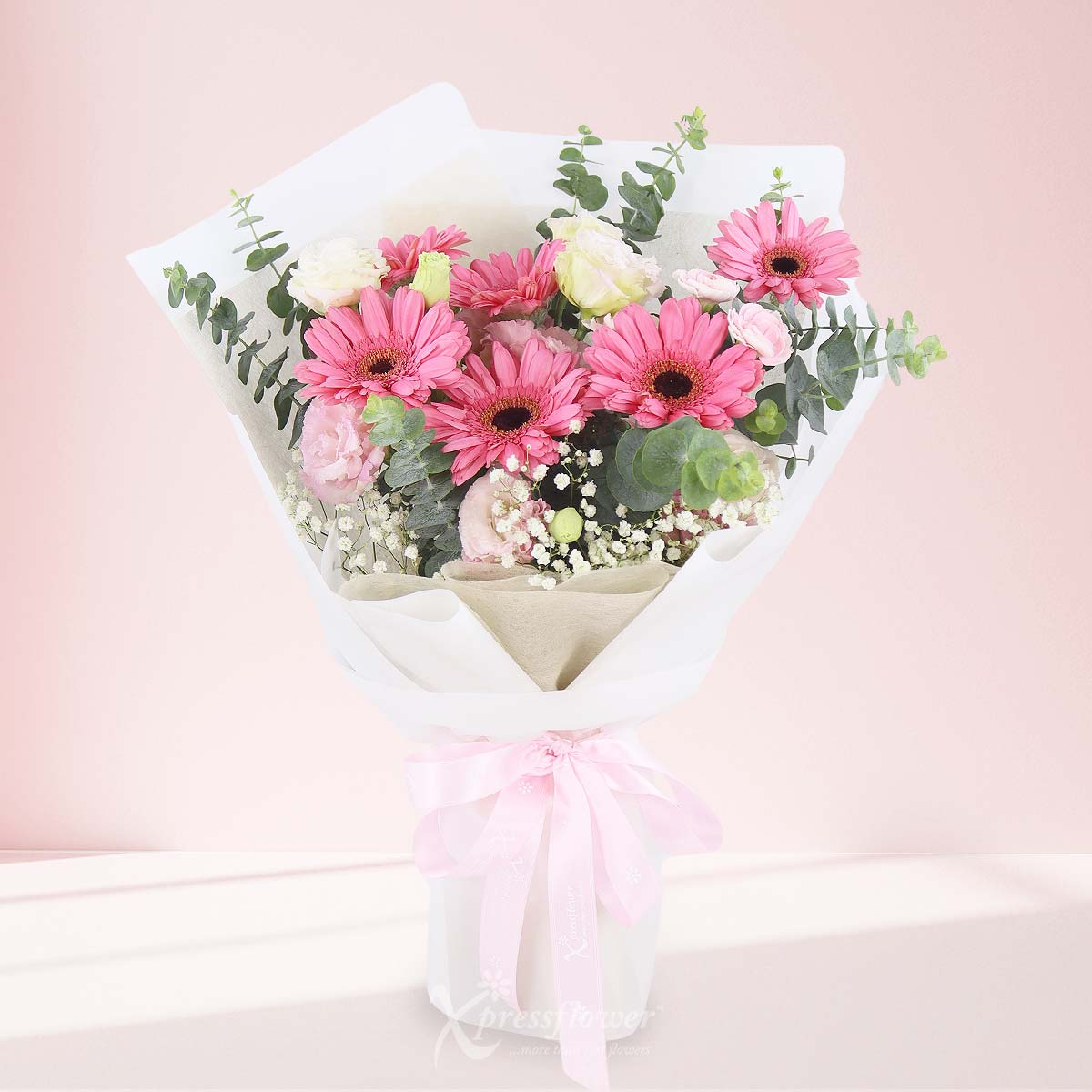 Pink Serenade (6 Dark Pink Gerberas)
