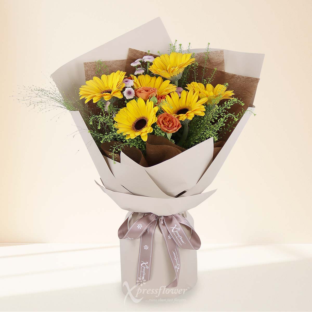 Autumn Charm (6 Mango Gerberas)