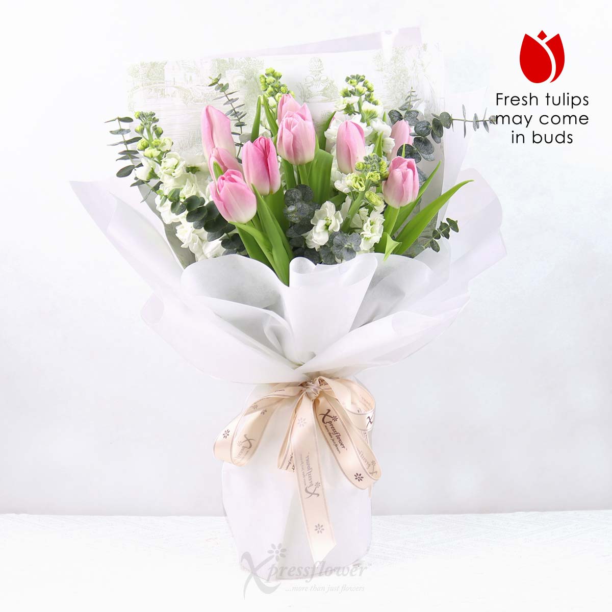 Secret Elegance (9 Pink Tulips)