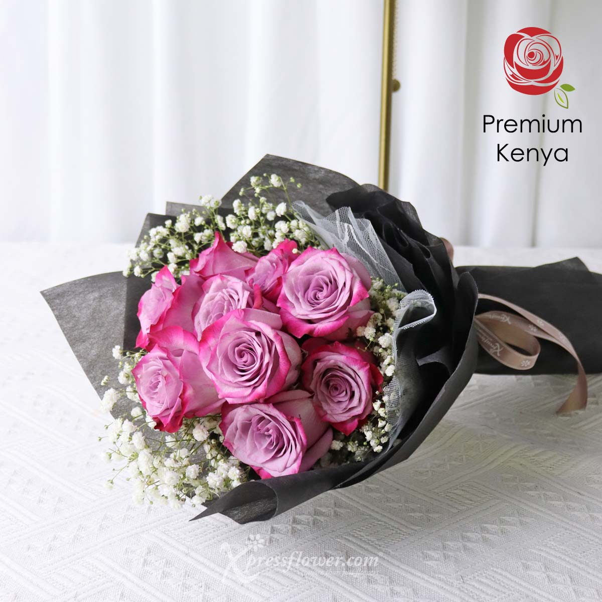 SNBQ2301 Darling Sweetheart (9 Yam Roses Sanrio Bouquet) 1c