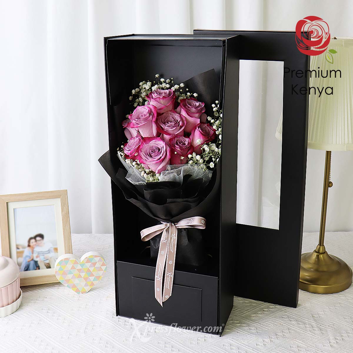 SNBQ2301 Darling Sweetheart (9 Yam Roses Sanrio Bouquet) 3a