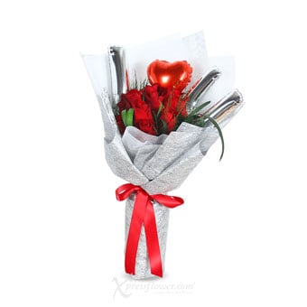 Loving Whispers (9 Red Roses with 