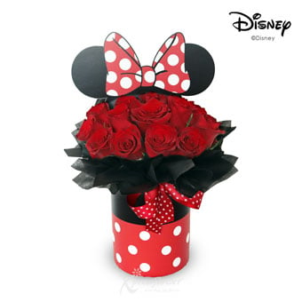 Minnie's Passion (18 Red Roses Disney Bloom Box)