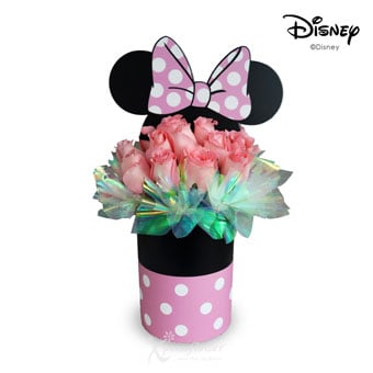 Minnie's Blush (20 Pink Roses Disney Bloom Box)