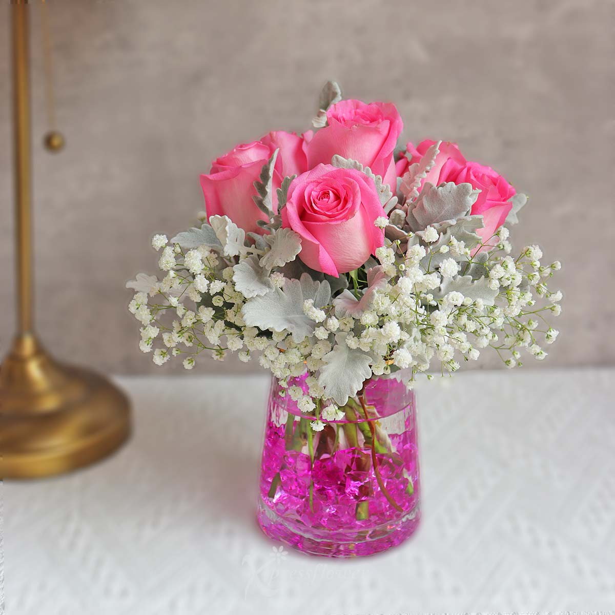 AR2312_Crystal Blush 6 Pink Roses 3a
