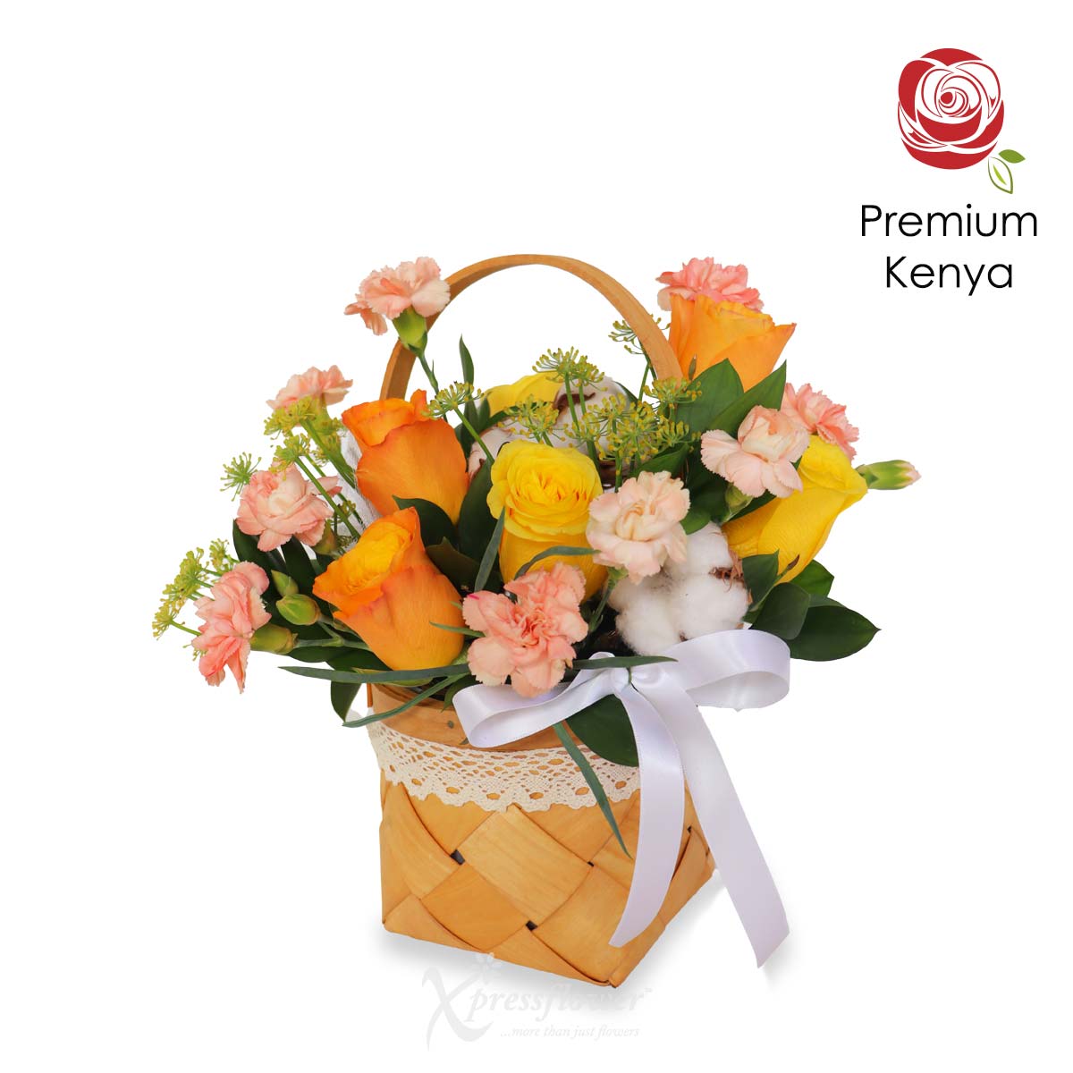 AR2314_Floral Elegance 6 Roses with Carnation Sprays 1b