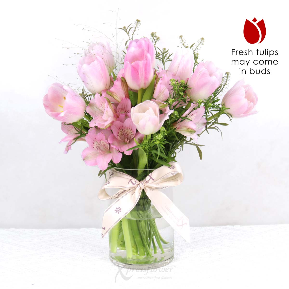 Warm Embrace (9 Pink Tulips)