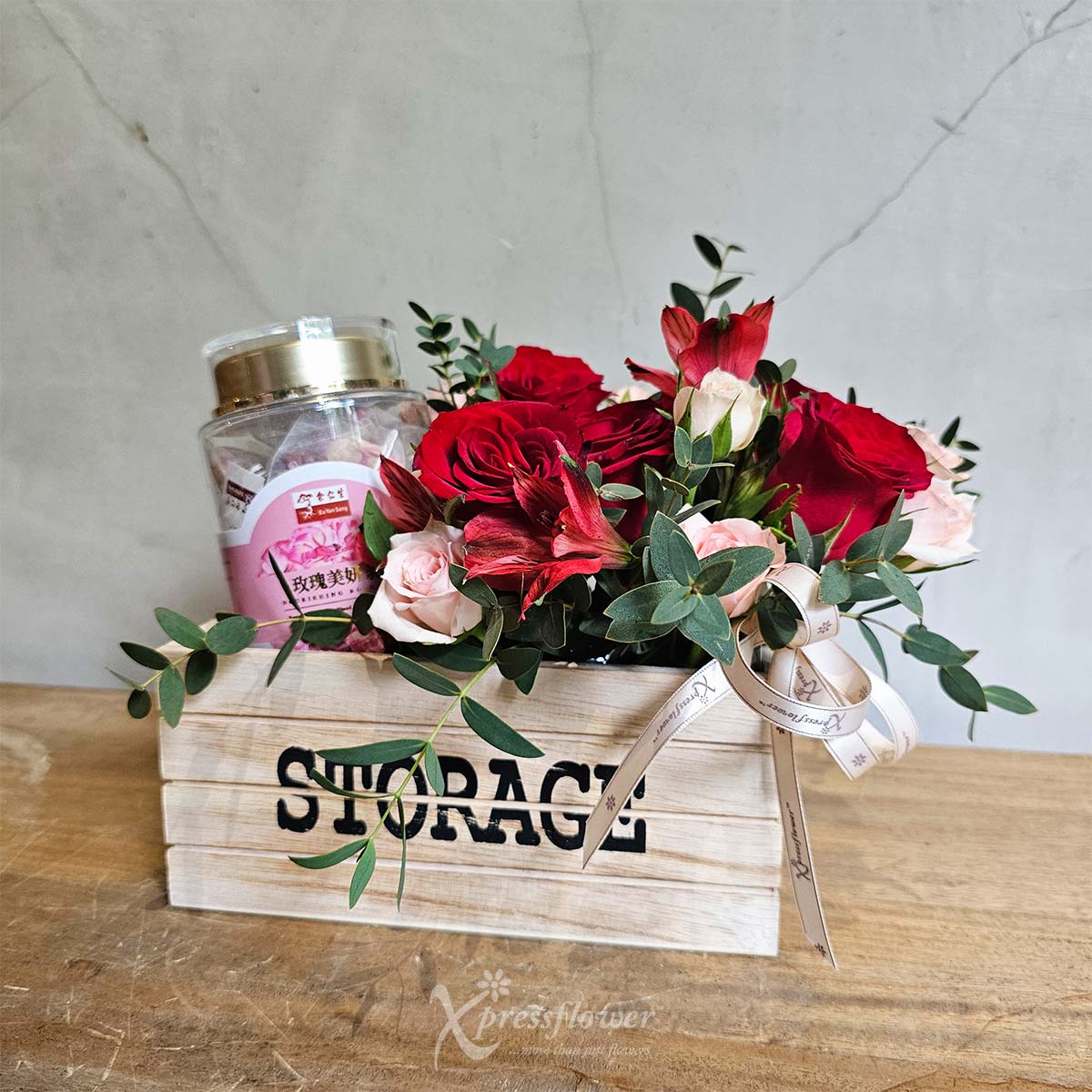 AR2515 Blossom Brew 5 Red Roses with Eu Yan Sang Rose Tea 3a