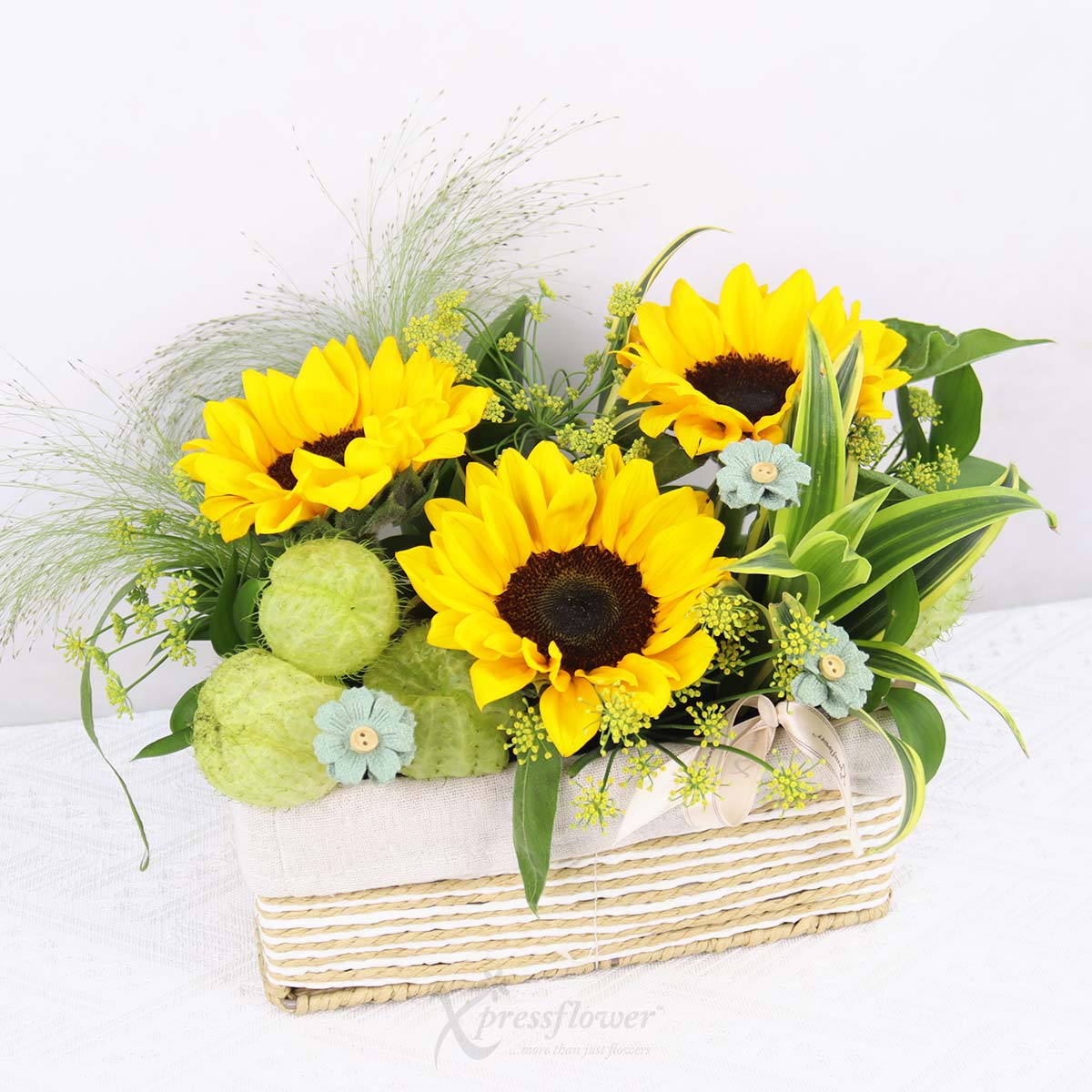 AR2516 Golden Glow 3 Sunflowers 1d