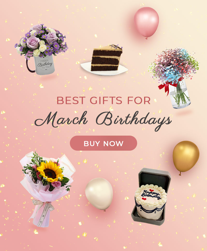 Celebrate March Birthdays with these Wonderful Flowers & Gifts!