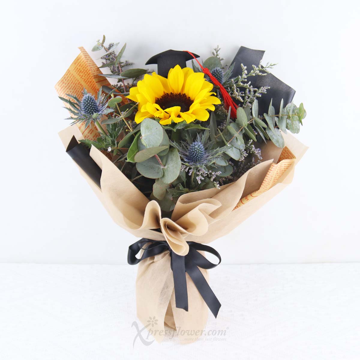 Graduation Bloom (Sunflower Graduation Bouquet)