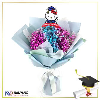 NYP Graduation Sanrio 05 (Million Stars Hello Kitty Graduation Bouquet)