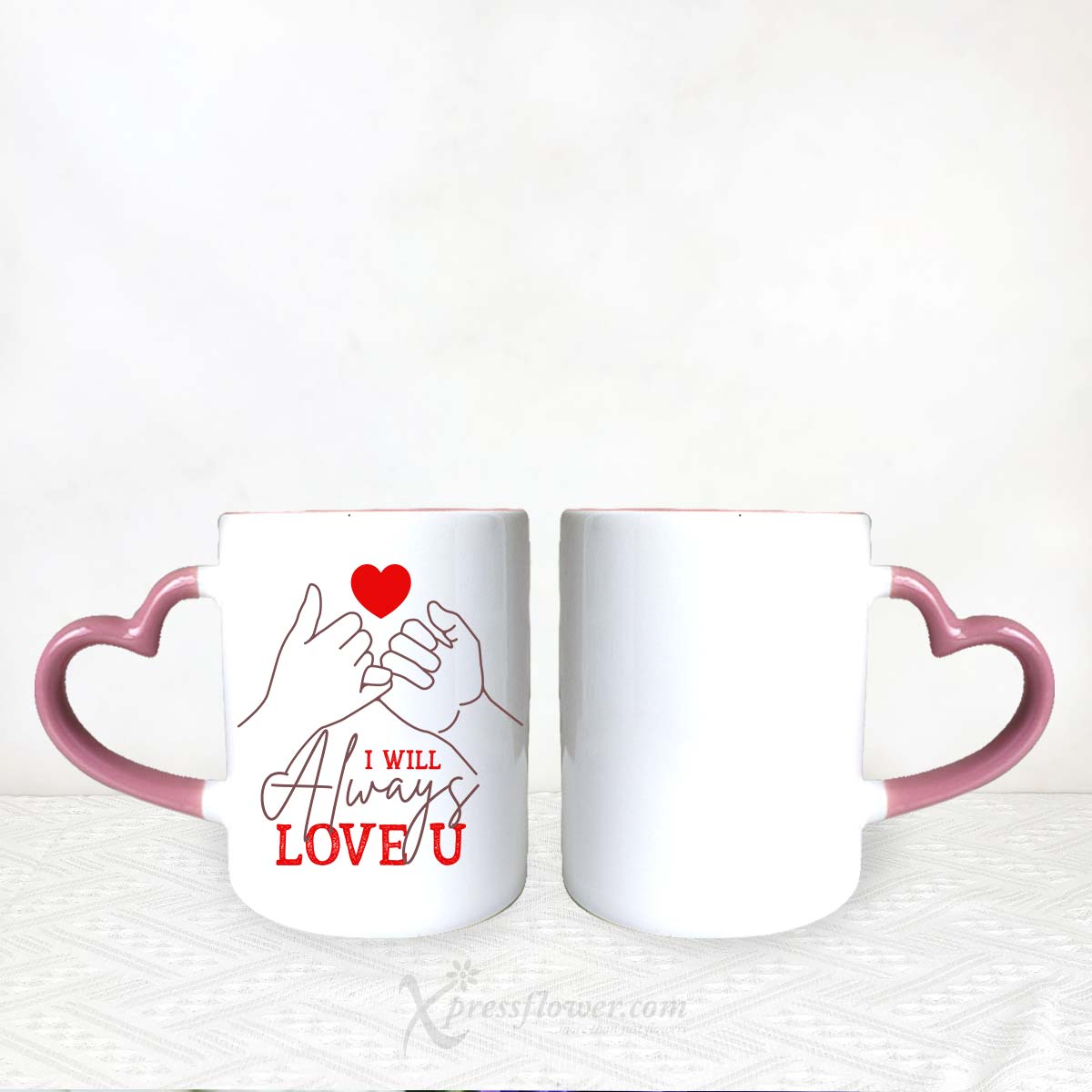 VDAR2432 Love Pledge (6 Dark Pink Roses with "I Will Always Love You" Mug) 1B revised