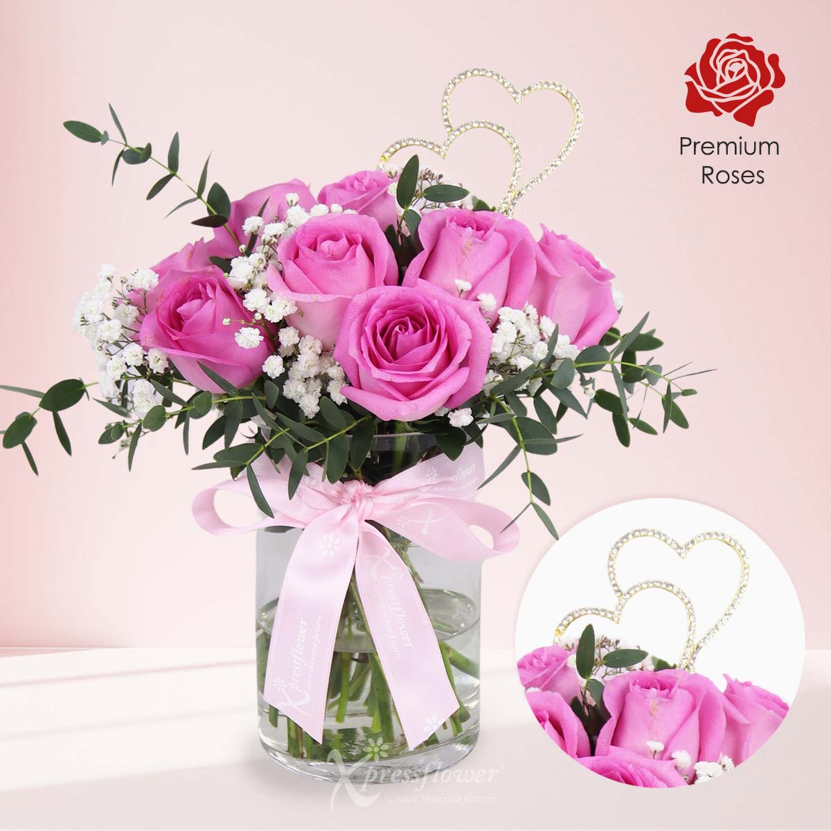 Love Radiance (12 Pink Roses)