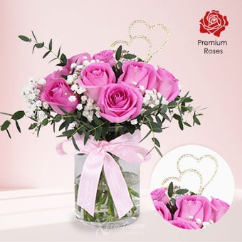 Love Radiance (12 Pink Roses)