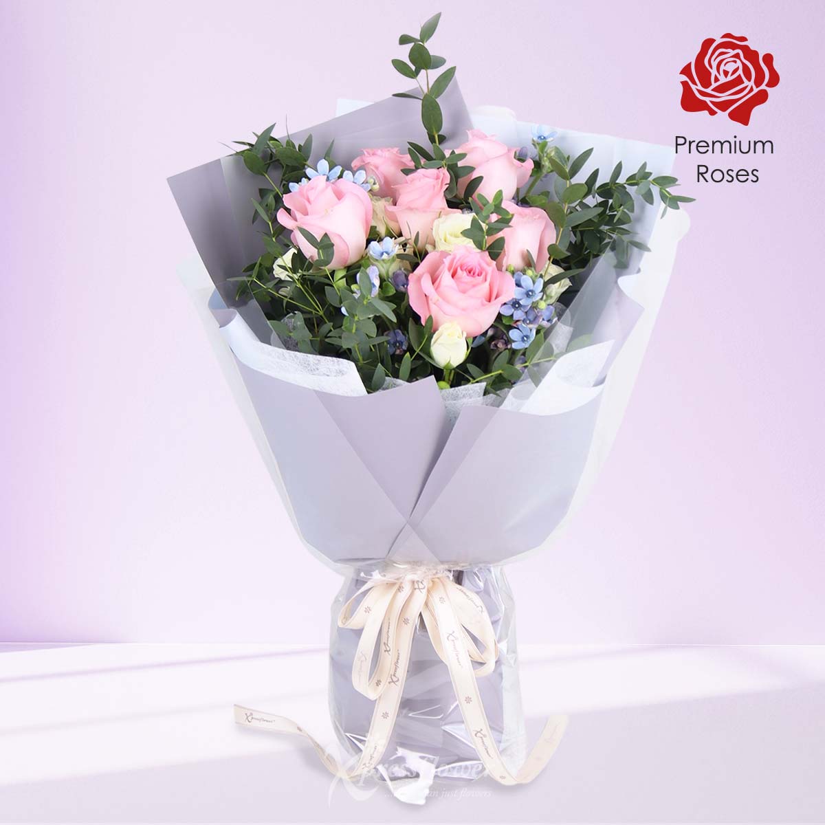 Blush Affection (6 Pink Roses)