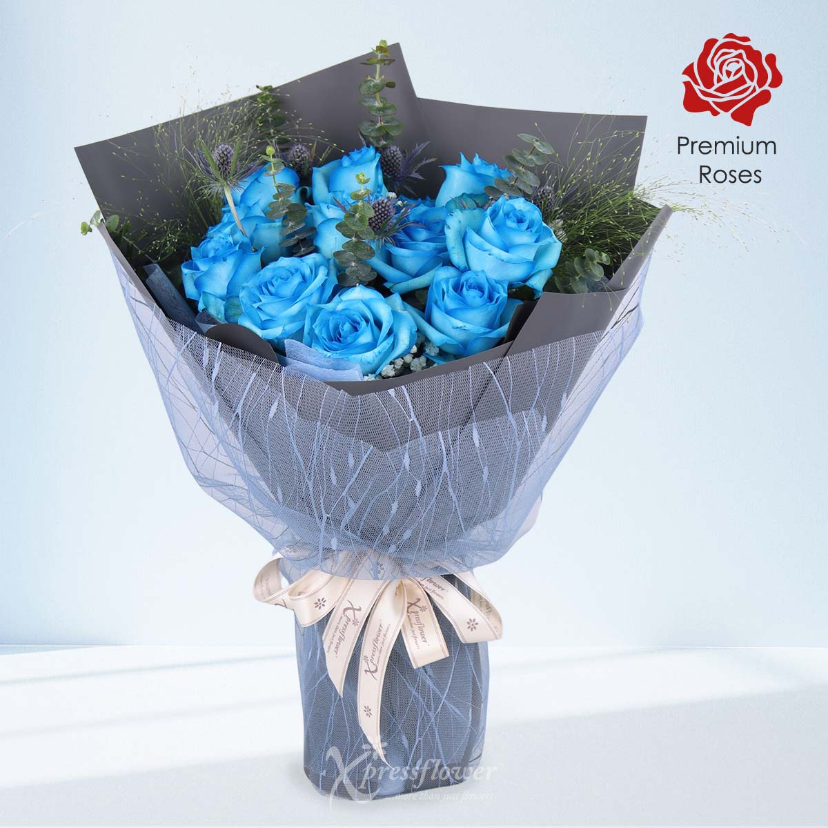 Blue Enchantment (12 Blue Roses)