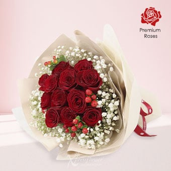 Heart’s Oath (12 Red Roses)