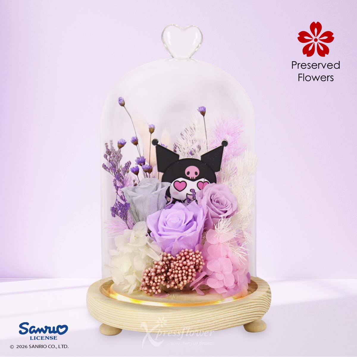 Luminous Rebel  (Kuromi Preserved Flowers)